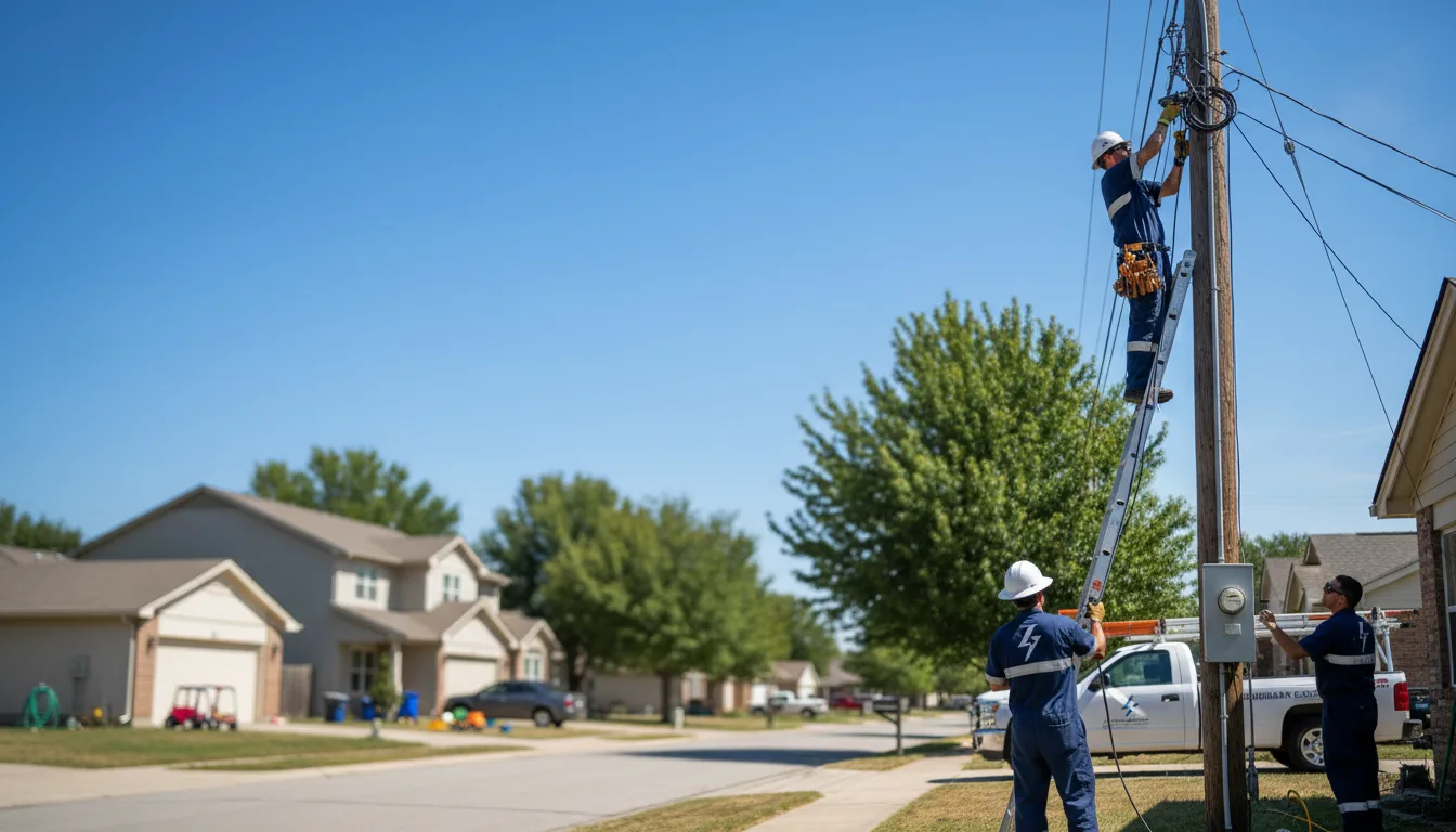 Residential electrician providing installation services in Munfordville, KY